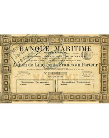 Banque Maritime (Siège au Comptoir d'Escompte de Paris)