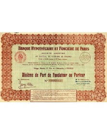 Banque Hypothécaire et Foncière de Paris