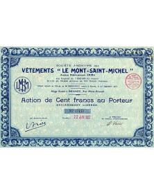 S.A. des VÃªtements ''Le Mont-Saint-Michel''
