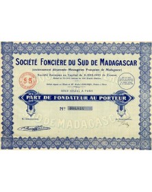 Société Foncière du Sud de Madagascar (anciennement Messageries Françaises de Madagascar)