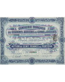 Cie. Française des Gisements Aurifères du Comoé & Affluents