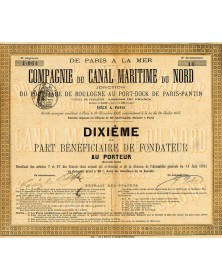 Compagnie du Canal Maritime du Nord (from Paris to the sea : Junction from the Boulogne Dockside to Paris-Pantin)