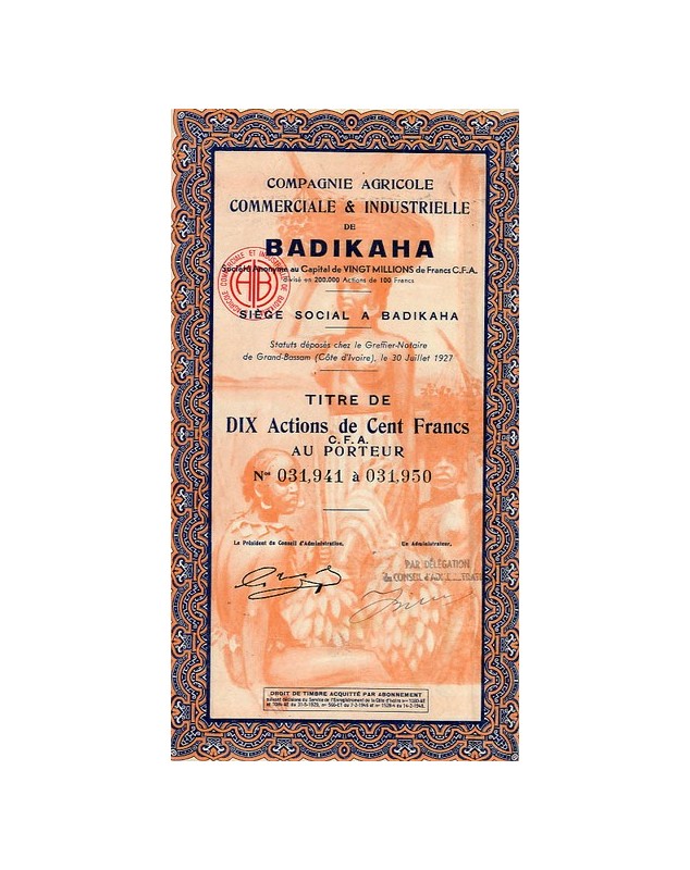 Compagnie Agricole Commerciale & Industrielle de Badikaha (CACIB)