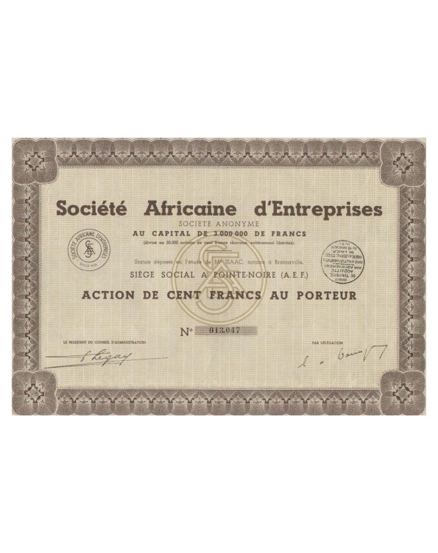 S.A. Africaine d'Entreprises