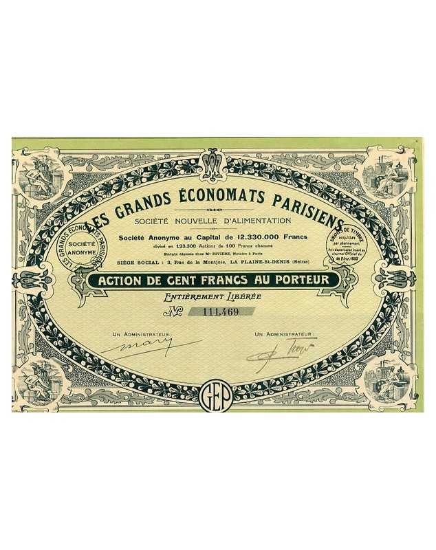 Les Grands Economats Parisiens
