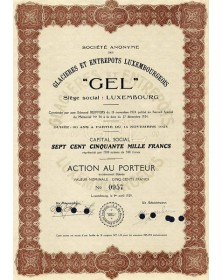 'GEL'' - Glacières et Entrepôts Luxembourgeois