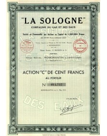 ''La Sologne'' Cie du Gaz & des Eaux