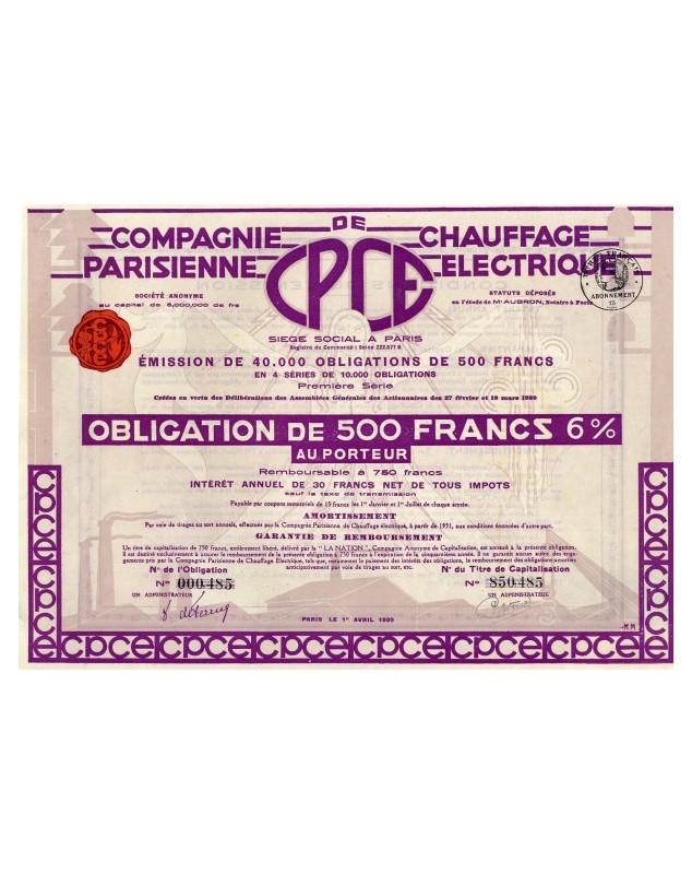 Cie Parisienne de Chauffage Electrique CPCE