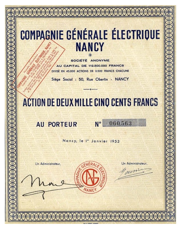Compagnie Générale Electrique Nancy