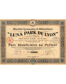 Société Lyonnaise d'Attractions ''Luna Park de Lyon''