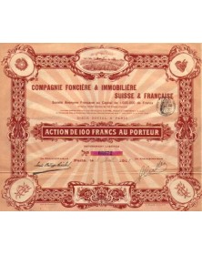 Cie Foncière & Immobilière Suisse & Française