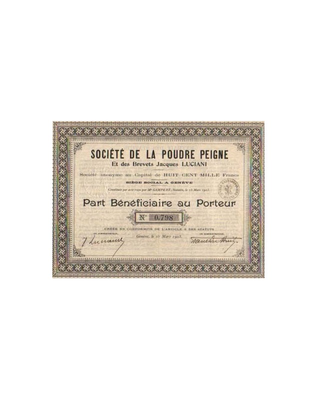 Société de la Poudre Peigne et des Brevets Jacques Luciani