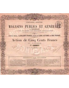 Cie Anonyme de Magasins Publics et Généraux Ã  Bordeaux