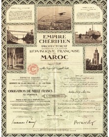 Empire Chérifien, Protectorat de la République Française au Maroc - 1930 4% Loan