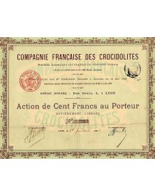 Cie Française des Crocidolites