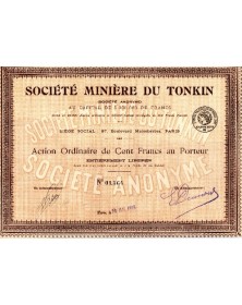 U INDOCHINE Société Minière du TONKIN 