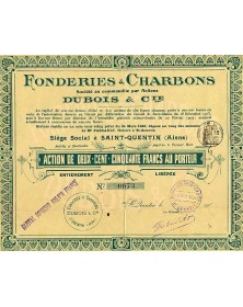 Fonderies & Charbons Dubois & Cie