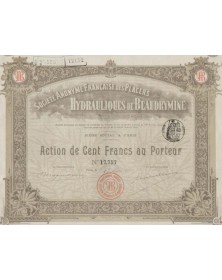 S.A. Française des Placers Hydrauliques de Beaudrymine (California)