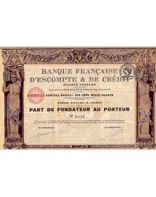 Banque Française d'Escompte & de Crédit