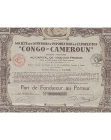 Sté des Comptoirs d'Importation & d'Exportation ''Congo-Cameroun''