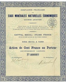 Cie Française des Eaux Minérales Naturelles Economiques