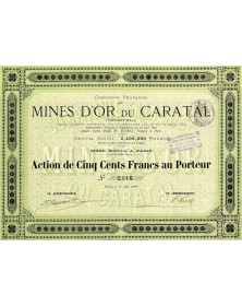 Cie Française des Mines d'Or du Caratal (Vénézuela)