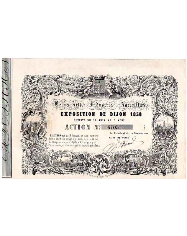 Exposition de DIJON 1858