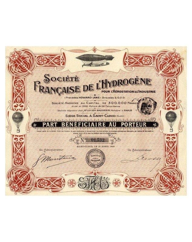 Société Française de l'Hydrogène pour l'Aérostation et l'Industrie (Procédés Howard Lane)