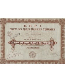S.E.F.I. Sté des Encres Françaises d'Imprimerie