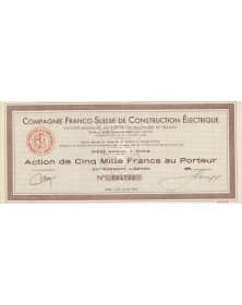 Cie Franco-Suisse de Construction Electrique