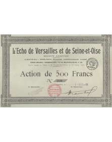 L'Echo de Versailles et de Seine-et-Oise