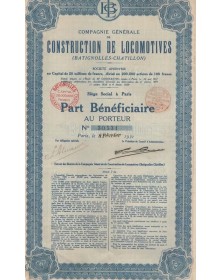 Cie Générale de Construction de Locomotives (Batignolles-Chatillon)