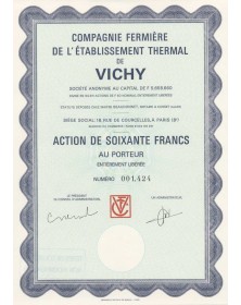 Cie Fermière de l'Etablissement Thermal de Vichy