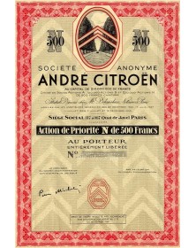 André Citroën Société Anonyme