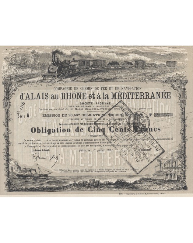 Compagnie de Chemin de Fer et de Navigation d'Alais au Rhône et à la Méditerranée