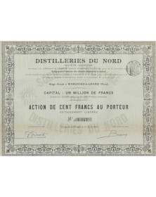 Distilleries du Nord S.A. (conversion de la Cie Française des Alcools Dénaturés)