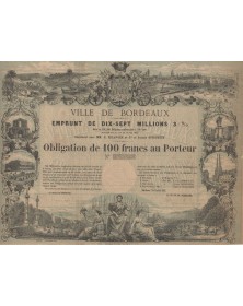 Ville de Bordeaux - Emprunt de 17 Millions 3%