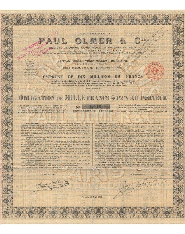 Ets Paul Olmer & Cie