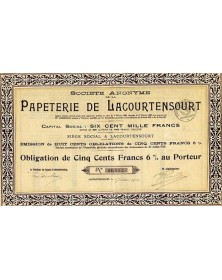 S.A. de la Papeterie de Lacourtensourt