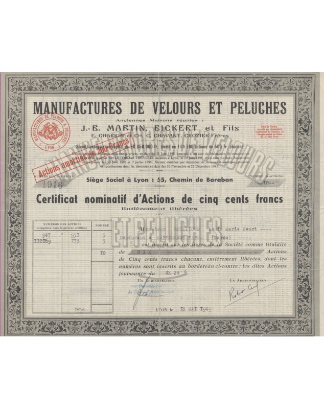 Manufactures de Velours et Peluches