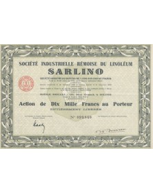 Sté Industrielle Rémoise du Linoléum SARLINO
