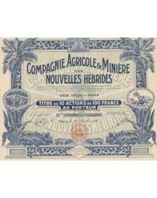 Compagnie Agricole & Minière des Nouvelles Hébrides