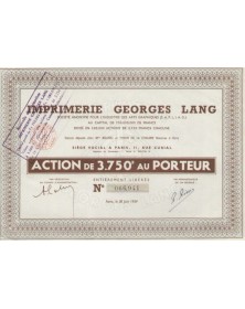 Imprimerie Georges Lang
