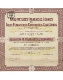 Manufactures Françaises Réunies de Cuirs, Courroies & Caoutchouc