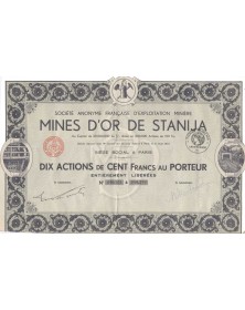 Sté Anonyme Française des Mines d'Or de Stanija