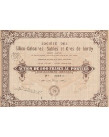 Sté des Silico-Calcaires, Sables et Grès de Lardy