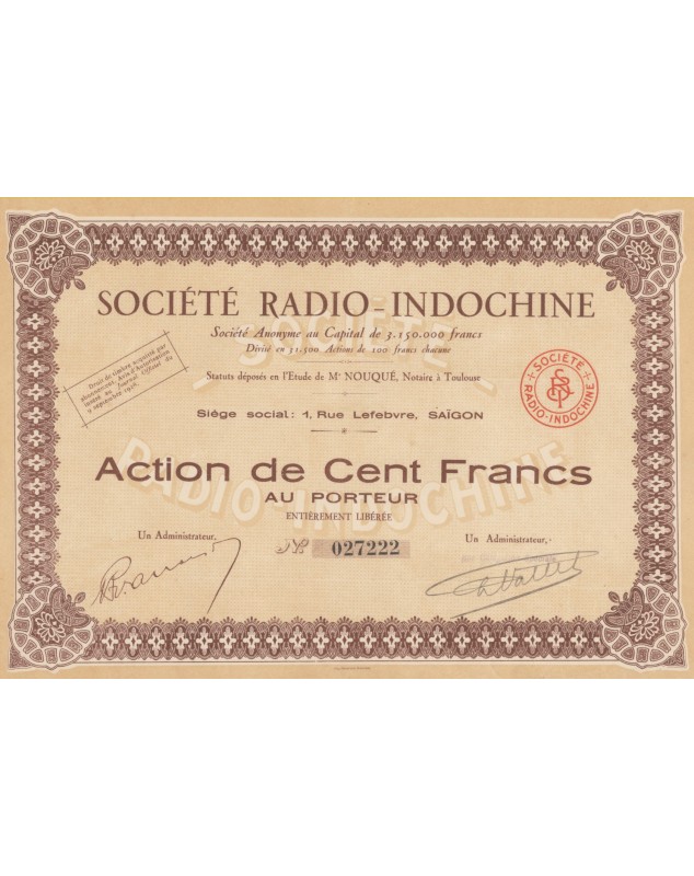Sté Radio Indochine