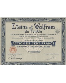 Etains et Wolfram du Tonkin