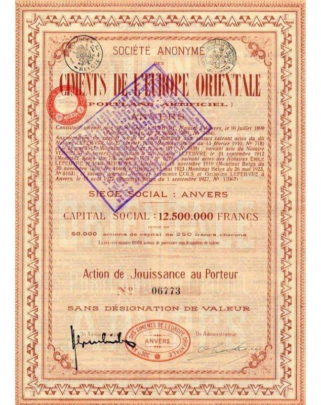 S.A. des Ciments de l'Europe Orientale  (Portland Artificiel)