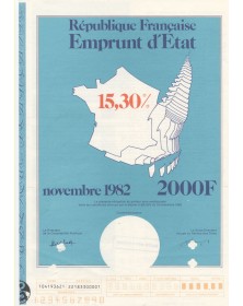 République Française - Emprunt d'Etat 1982